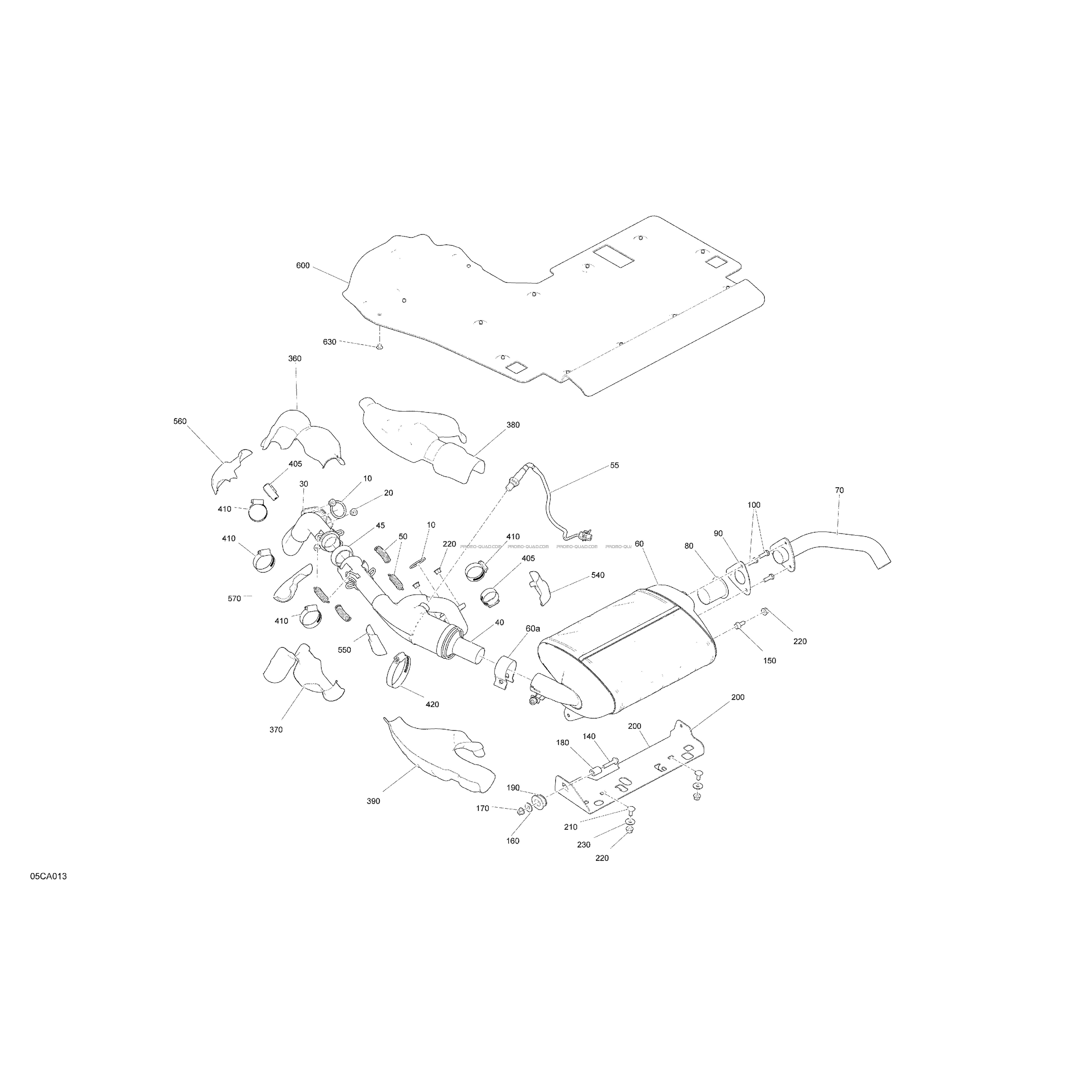Moteur - Échappement  Can-am  2021 Toutes les cylindrées  pièces OEMMoteur - Échappement  Can-am  2021 Toutes les cylindrées  pièces OEM