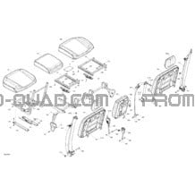 Carrosserie - Siège pour Can-am Toutes les cylindrées 2021 Traxter T HD10 - XU - T Regulation