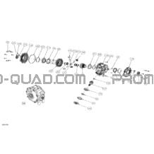 Drive - Front Differential - 705402766 pour Can-am Toutes les cylindrées 2021 Traxter PRO T HD10 - DPS - T Regulation