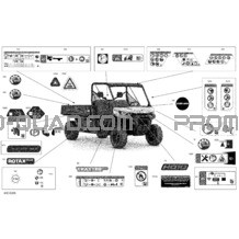 Carrosserie - Décalques pour Can-am Toutes les cylindrées 2021 Traxter PRO T HD10 - DPS - T Regulation