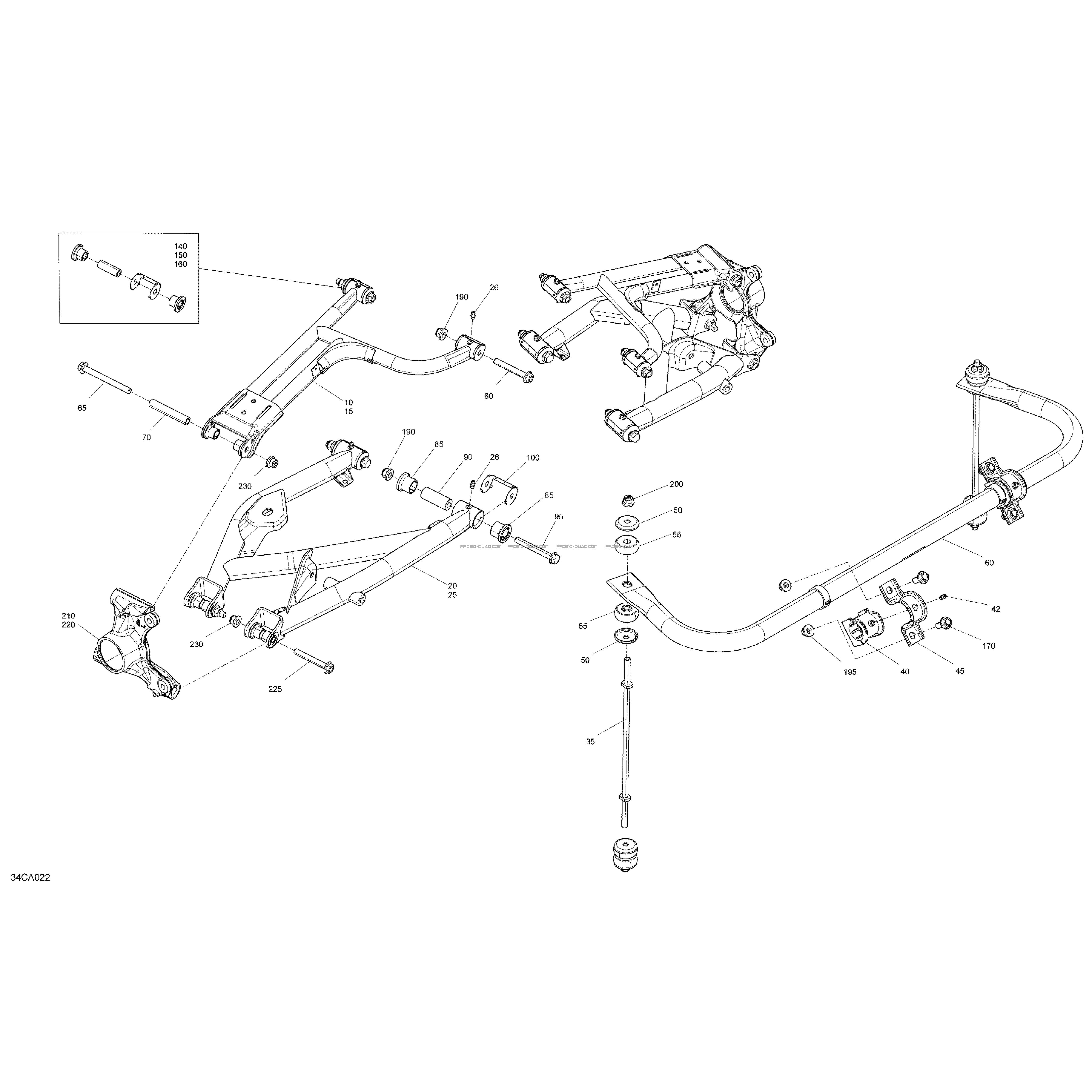 Suspension - Arrière  Can-am  2021 Toutes les cylindrées  pièces OEMSuspension - Arrière  Can-am  2021 Toutes les cylindrées  pièces OEM