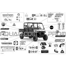 Carrosserie - Décalques pour Can-am Toutes les cylindrées 2021 Traxter T MAX HD10 - DPS - T Regulation