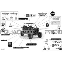 Carrosserie - Décalques pour Can-am Toutes les cylindrées 2021 Maverick Sport 1000R - DPS - T Regulation