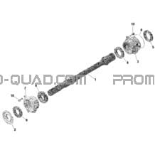 Rotax - Arbre Entraînement pour Can-am Toutes les cylindrées 2021 Maverick Trail 800 - BASE_DPS - T Regulation