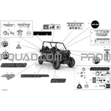 Carrosserie - Décalques  - DPS pour Can-am Toutes les cylindrées 2021 Maverick Trail 800 - BASE_DPS - T Regulation