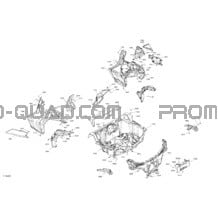 Carrosserie - Section Arrière pour Can-am Toutes les cylindrées 2021 Maverick Trail 800 - BASE_DPS - T Regulation