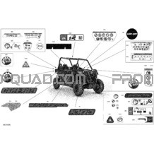 Carrosserie - Décalques pour Can-am Toutes les cylindrées 2021 Maverick Trail 1000 - DPS - T Regulation