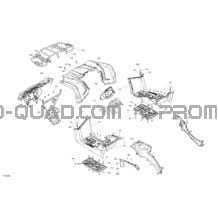 Carrosserie - Section Avant pour Can-am Toutes les cylindrées 2021 Outlander MAX 570 EFI - STD_DPS