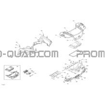 Carrosserie - Section Arrière pour Can-am Toutes les cylindrées 2021 Outlander 450 EFI - STD_XU - CE