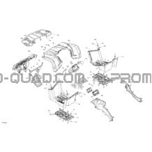 Carrosserie - Section Avant pour Can-am Toutes les cylindrées 2021 Outlander 450 EFI - STD_XU - CE