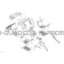 Carrosserie - Section Avant pour Can-am Toutes les cylindrées 2021 Outlander 570 EFI - XU - CE
