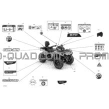 Carrosserie - Décalques  - DPS pour Can-am Toutes les cylindrées 2021 Outlander MAX 570 EFI - DPS - CE