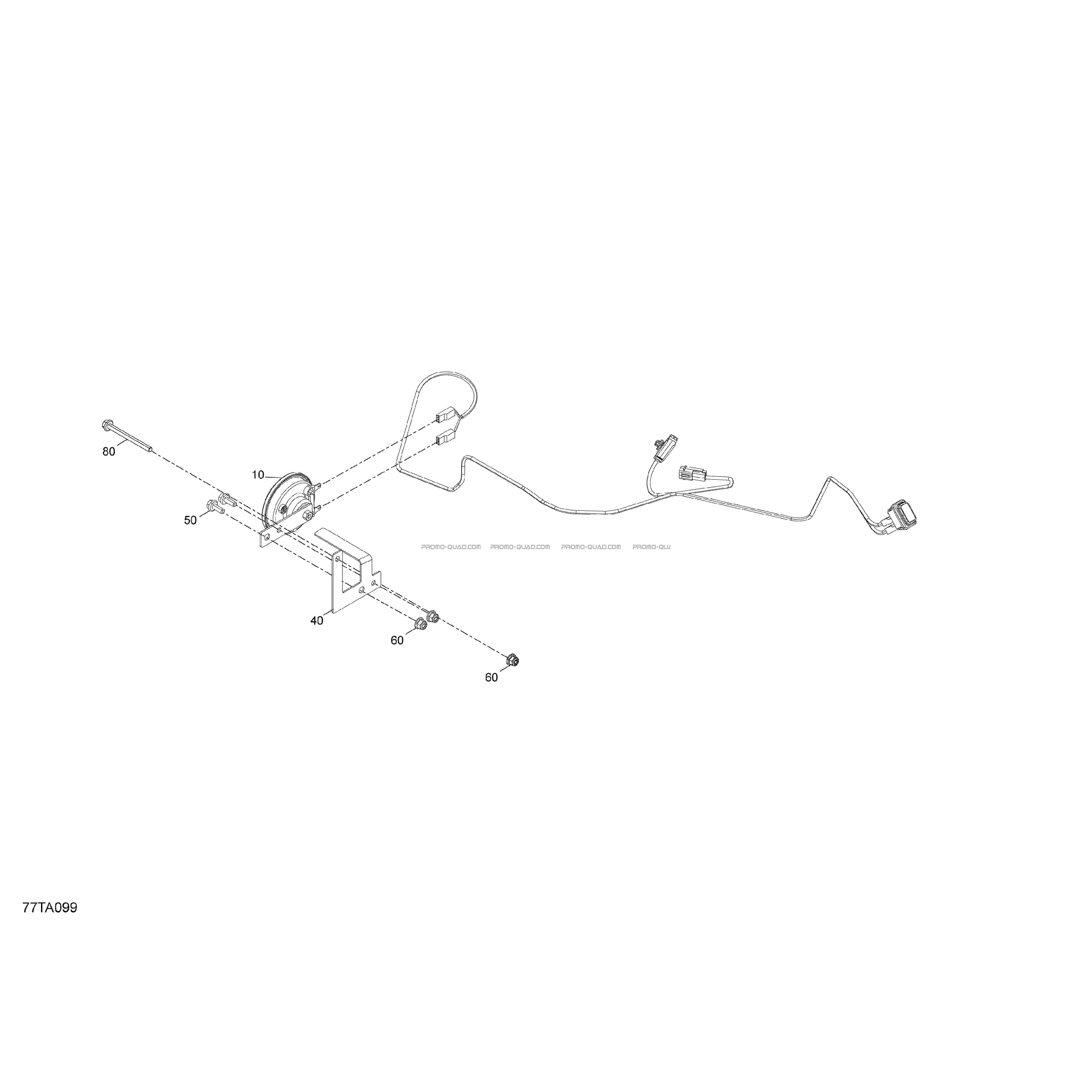 Électrique - Accessoires - Ensemble de Klaxon  Can-am  2021 Toutes les cylindrées  pièces OEMÉlectrique - Accessoires - Ensemble de Klaxon  Can-am  2021 Toutes les cylindrées  pièces OEM
