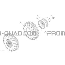 Entraînement - Roues Avants pour Can-am Toutes les cylindrées 2021 Outlander 650 EFI - XU - CE
