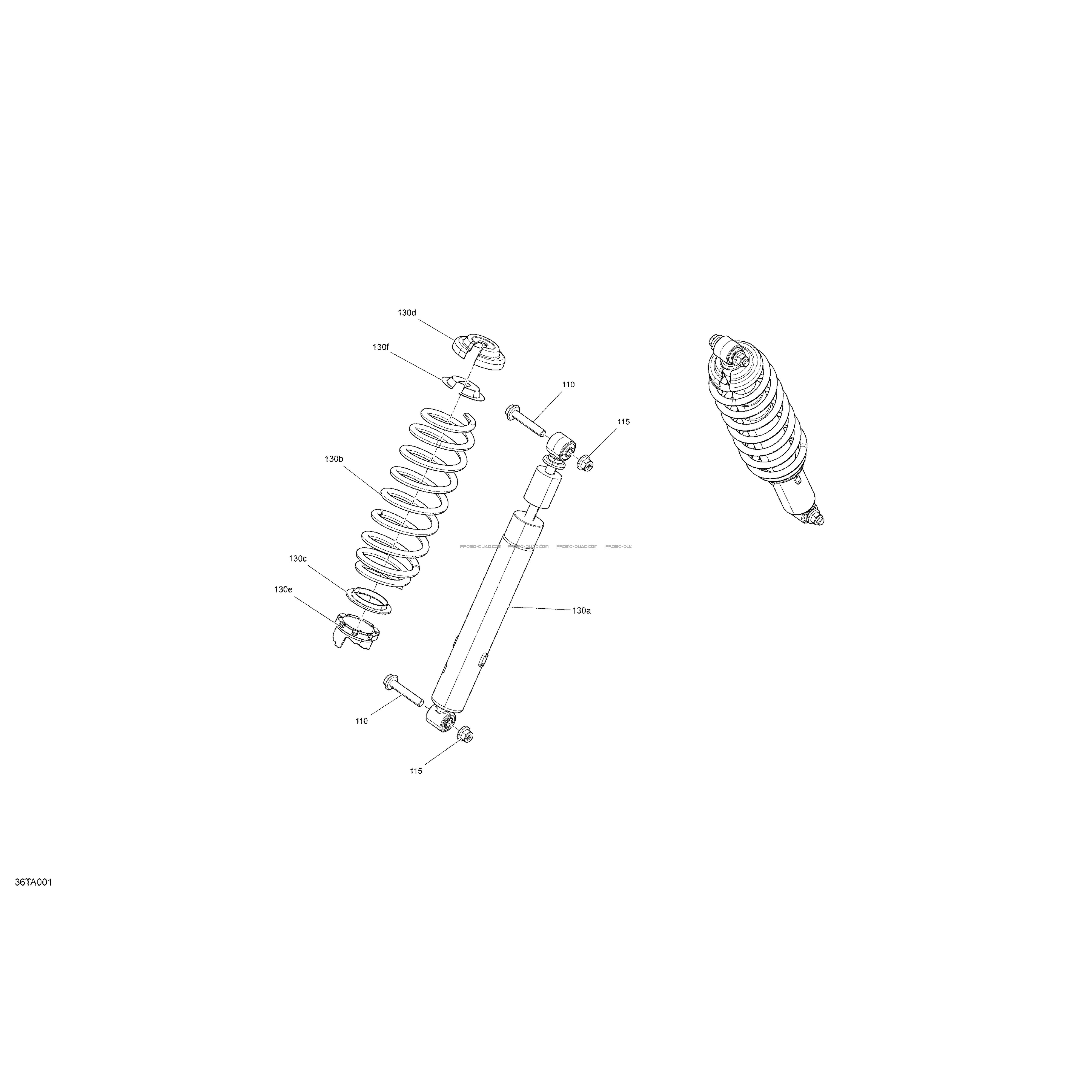Suspension - Amortisseurs Avants  Can-am  2021 Toutes les cylindrées  pièces OEMSuspension - Amortisseurs Avants  Can-am  2021 Toutes les cylindrées  pièces OEM