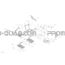 Carrosserie - Section Arrière pour Can-am Toutes les cylindrées 2021 Outlander 1000R EFI - XXC - CE