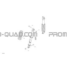Suspension - Amortisseurs Arrières pour Can-am Toutes les cylindrées 2021 Outlander 1000R EFI - XMR - NEO YELLOW - CE
