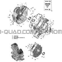 Rotax - Crankcase - 215 - XXC pour Can-am Toutes les cylindrées 2021 Renegade 1000R EFI - XXC - CE