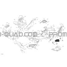Carrosserie - Section Arrière pour Can-am Toutes les cylindrées 2021 Renegade 1000R EFI - XMR - NEO YELLOW - CE