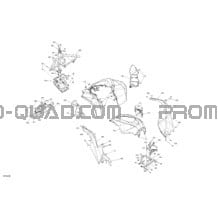 Carrosserie - Section Avant pour Can-am Toutes les cylindrées 2021 Renegade 1000R EFI - XMR - NEO YELLOW - CE