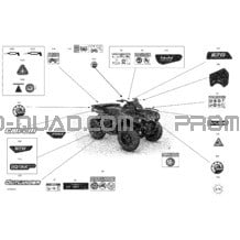 Carrosserie - Décalques  - XU pour Can-am Toutes les cylindrées 2021 Outlander T 570 EFI - STD_DPS_XU - T Regulation