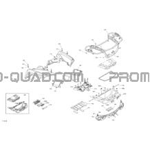 Carrosserie - Section Arrière pour Can-am Toutes les cylindrées 2021 Outlander T MAX 450 EFI - DPS - T Regulation