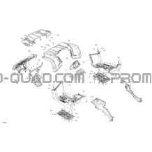 Carrosserie - Section Avant pour Can-am Toutes les cylindrées 2021 Outlander T MAX 450 EFI - DPS - T Regulation