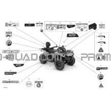 Carrosserie - Décalques  - DPS pour Can-am Toutes les cylindrées 2021 Outlander T MAX 570 EFI - DPS_XT - T Regulation