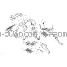 Carrosserie - Section Avant pour Can-am Toutes les cylindrées 2021 Outlander T MAX 570 EFI - DPS_XT - T Regulation