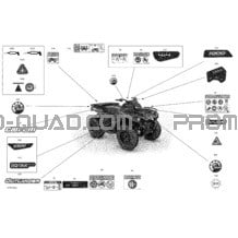 Carrosserie - Décalques - DPS pour Can-am Toutes les cylindrées 2021 Outlander T 1000 EFI - DPS_XXC - T Regulation