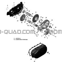 Rotax - Transmission 122 pour Can-am Toutes les cylindrées 2021 Outlander T MAX 1000 EFI - XTP - T Regulation