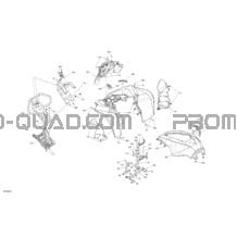 Carrosserie - Section Avant pour Can-am Toutes les cylindrées 2021 Renegade T 1000 EFI - XXC - T Regulation