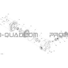 Drive - Rear Section - Middle Drive Unit pour Can-am Toutes les cylindrées 2021 Outlander T 6X6 - 450 EFI - XU+ - T Regulation
