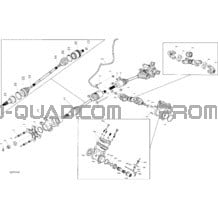 Entraînement - Avant - Pièces Communes pour Can-am Toutes les cylindrées 2021 Outlander T 6X6 - 450 EFI - XU+ - T Regulation