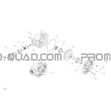 Drive - Rear Section - Final Drive Unit pour Can-am Toutes les cylindrées 2021 Outlander T 6X6 - 650 EFI - XU+ - T Regulation