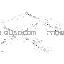 Entraînement - Section Arrière - Pièces Communes pour Can-am Toutes les cylindrées 2021 Outlander T 6X6 - 650 EFI - XU+ - T Regulation