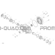 Drive - Rear Section - Middle Drive Unit pour Can-am Toutes les cylindrées 2021 Outlander T MAX 6X6 - 650 EFI - XU+ - T Regulation
