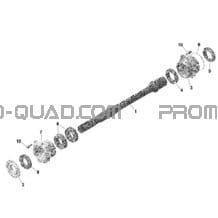 Rotax - Arbre Entraînement pour Can-am Toutes les cylindrées 2022 Commander 1000R EFI - DPS