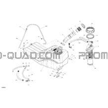 Engine - Fuel - NO EVAP pour Can-am Toutes les cylindrées 2022 Commander MAX 1000R EFI - DPS