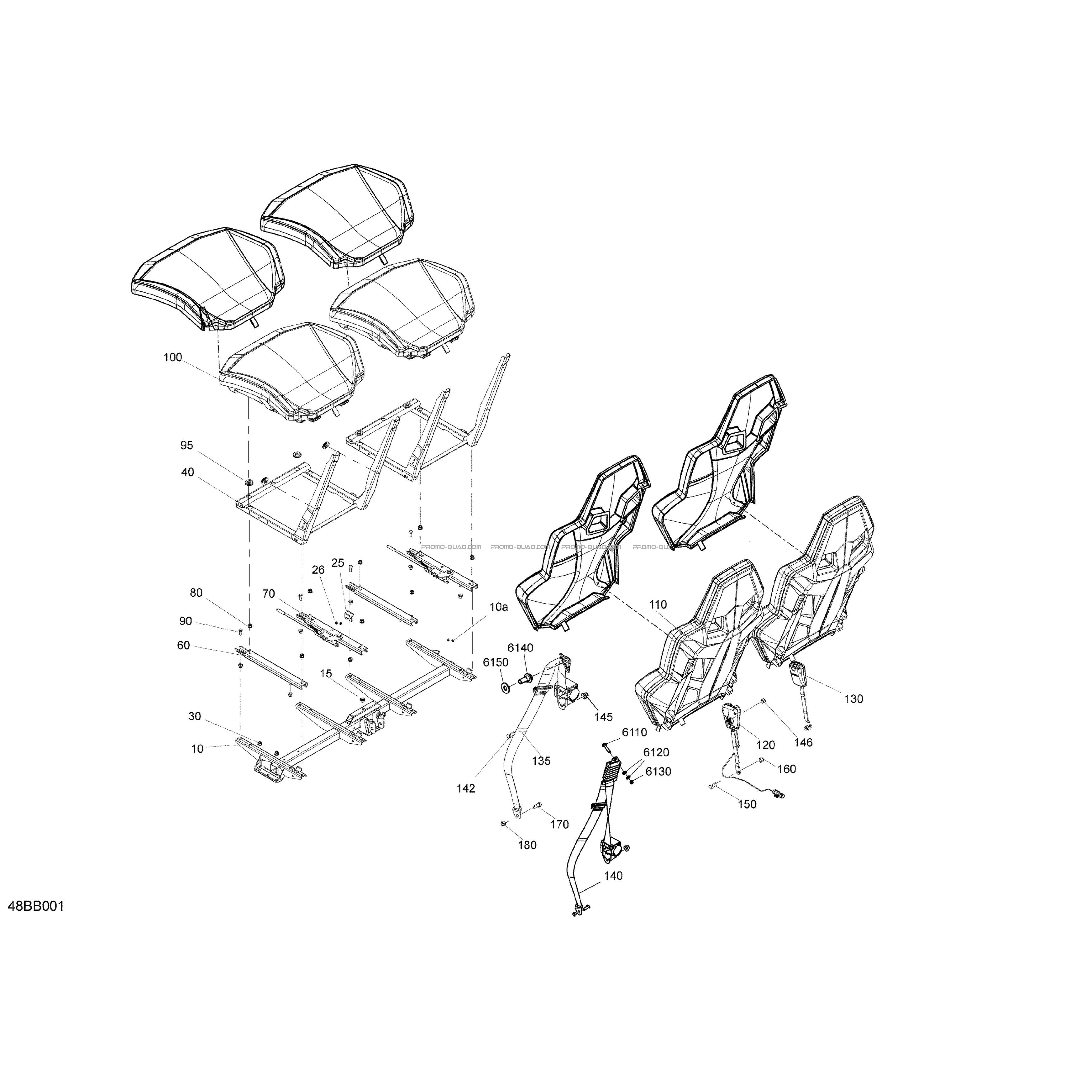 Carrosserie - Sièges  Can-am  2022 Toutes les cylindrées  Original parts OEMCarrosserie - Sièges  Can-am  2022 Toutes les cylindrées  Original parts OEM