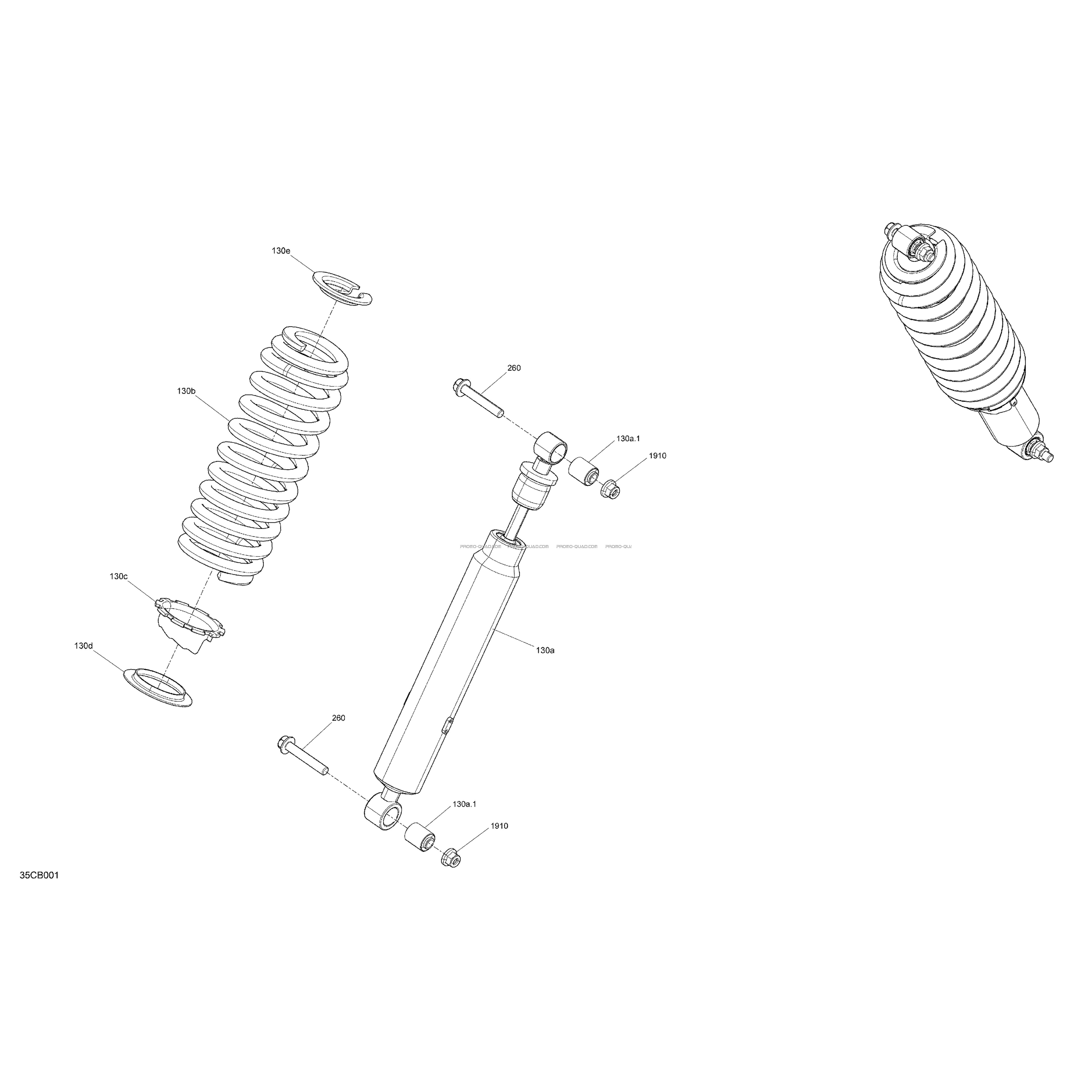 Suspension - Amortisseurs Avant  Can-am  2022 Toutes les cylindrées  pièces OEMSuspension - Amortisseurs Avant  Can-am  2022 Toutes les cylindrées  pièces OEM