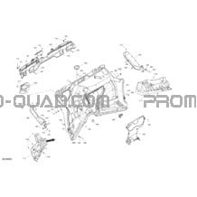 Habitacle - Mur Coupe-Feu pour Can-am Toutes les cylindrées 2022 Defender HD7 - BASE