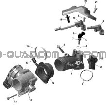 ROTAX - Collecteur Admission Air Et Carter De Papillon - HD7 pour Can-am Toutes les cylindrées 2022 Defender HD7 - DPS