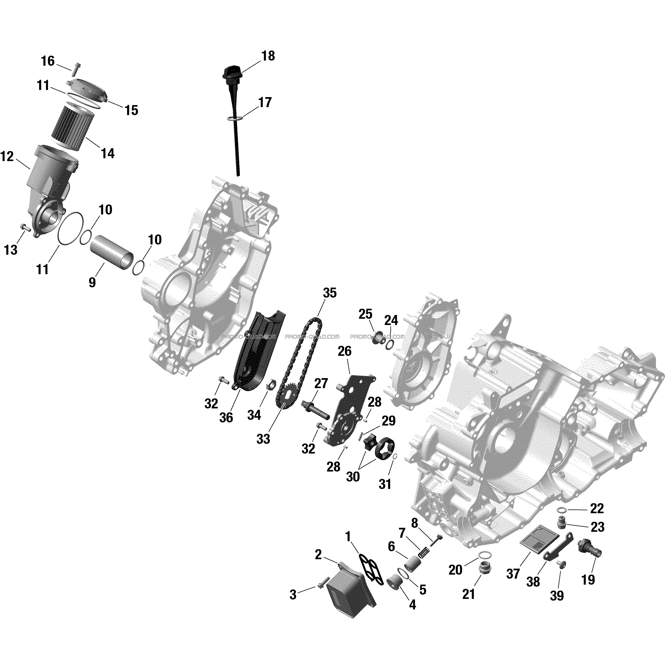 ROTAX - Lubrification du Moteur  Can-am  2022 Toutes les cylindrées  Original parts OEMROTAX - Lubrification du Moteur  Can-am  2022 Toutes les cylindrées  Original parts OEM