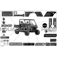 Carrosserie - Décalques pour Can-am Toutes les cylindrées 2022 Defender HD9 - DPS
