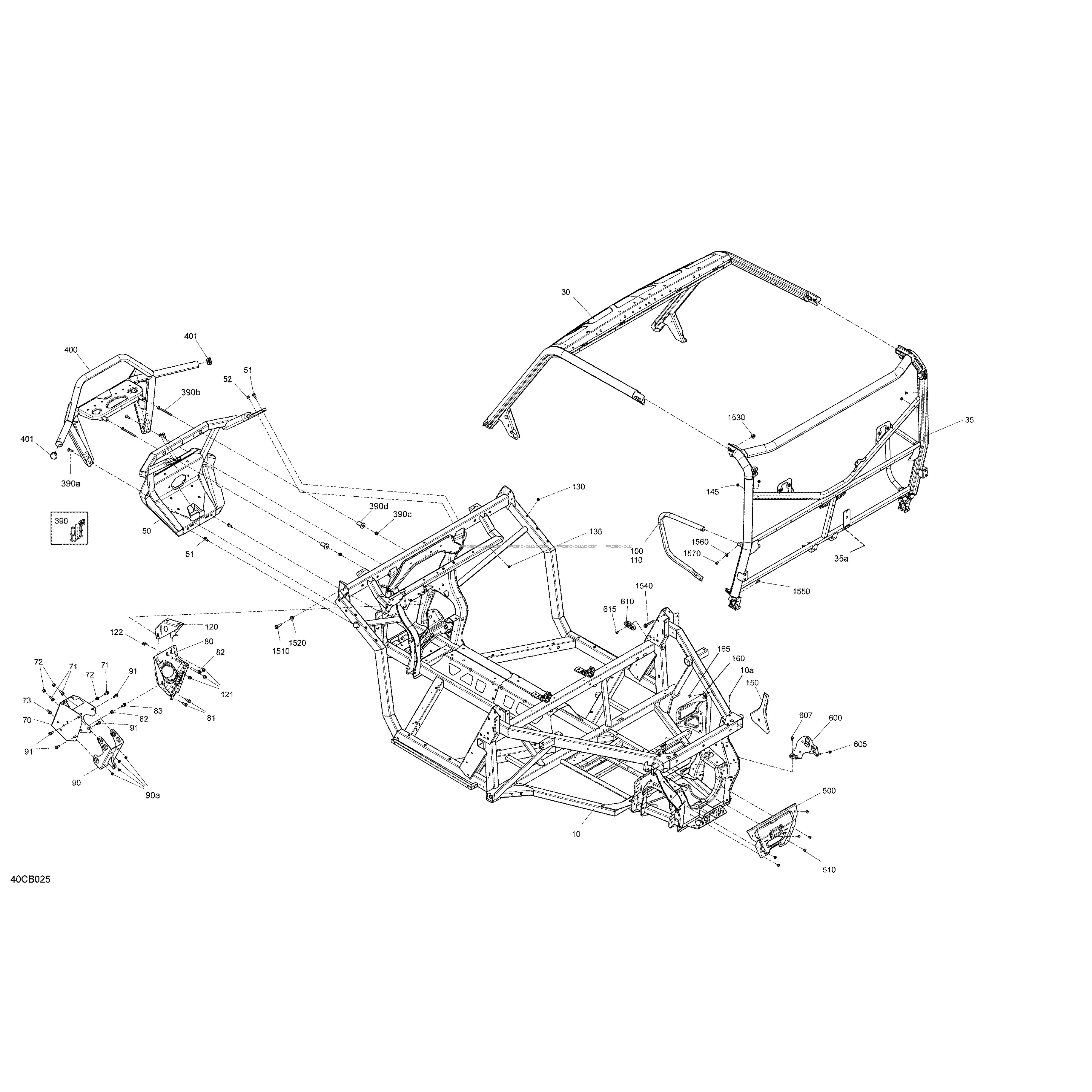 Châssis - Système  Can-am  2022 Toutes les cylindrées  Original parts OEMChâssis - Système  Can-am  2022 Toutes les cylindrées  Original parts OEM