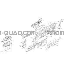 Habitacle - Mur Arrière pour Can-am Toutes les cylindrées 2022 Defender HD10 - LTD CAB (8JNA-B-C-D-E-F)