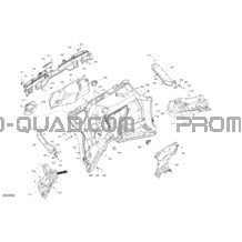 Habitacle - Mur Coupe-Feu pour Can-am Toutes les cylindrées 2022 Defender HD10 - LTD CAB (8JNA-B-C-D-E-F)