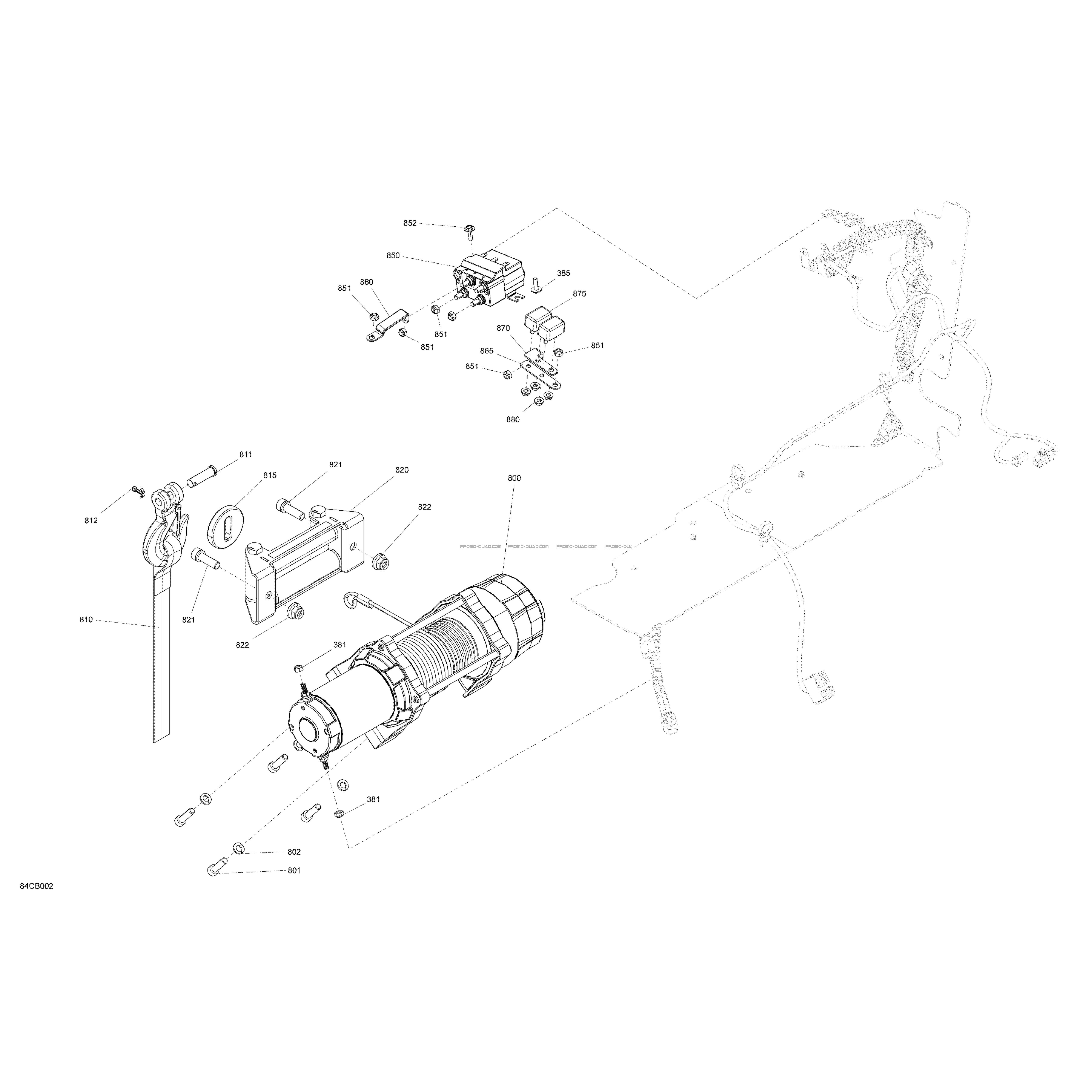 Électrique - Treuil  Can-am  2022 Toutes les cylindrées  pièces OEMÉlectrique - Treuil  Can-am  2022 Toutes les cylindrées  pièces OEM