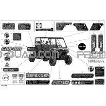 Carrosserie - Décalques pour Can-am Toutes les cylindrées 2022 Defender MAX HD10 - DPS